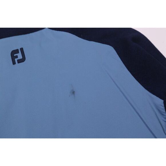 Footjoy Blue Tech and Knit 1/4 Quarter Zip Pullover Men's Small - Picture 11 of 11